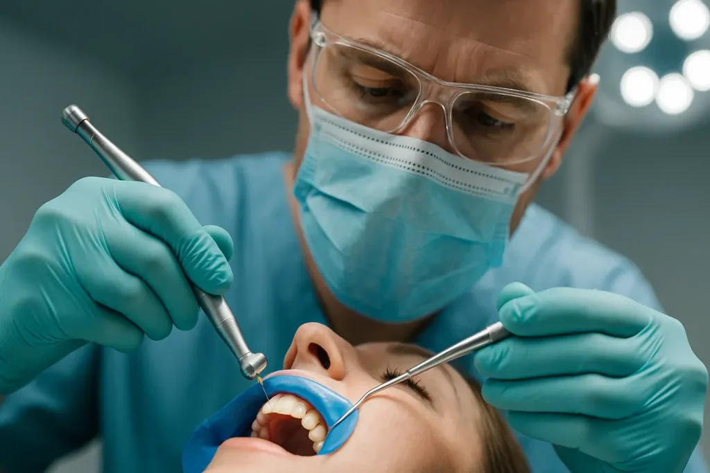 qué es la limpieza de canales en los dientes