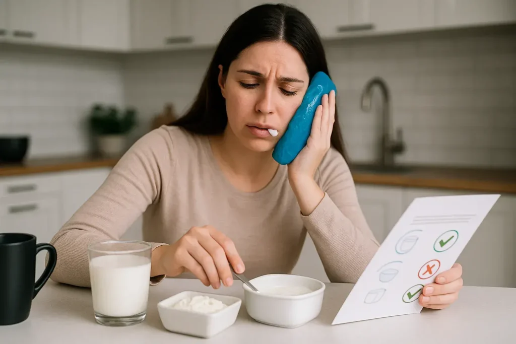 se pueden consumir lácteos después de una cirugía dental