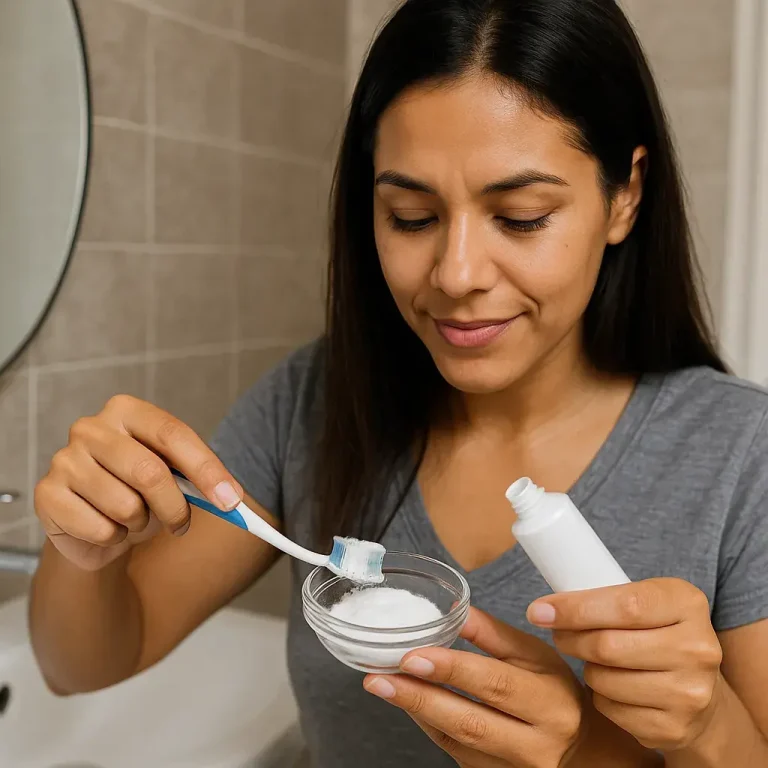 es bueno lavarse los dientes con bicarbonato